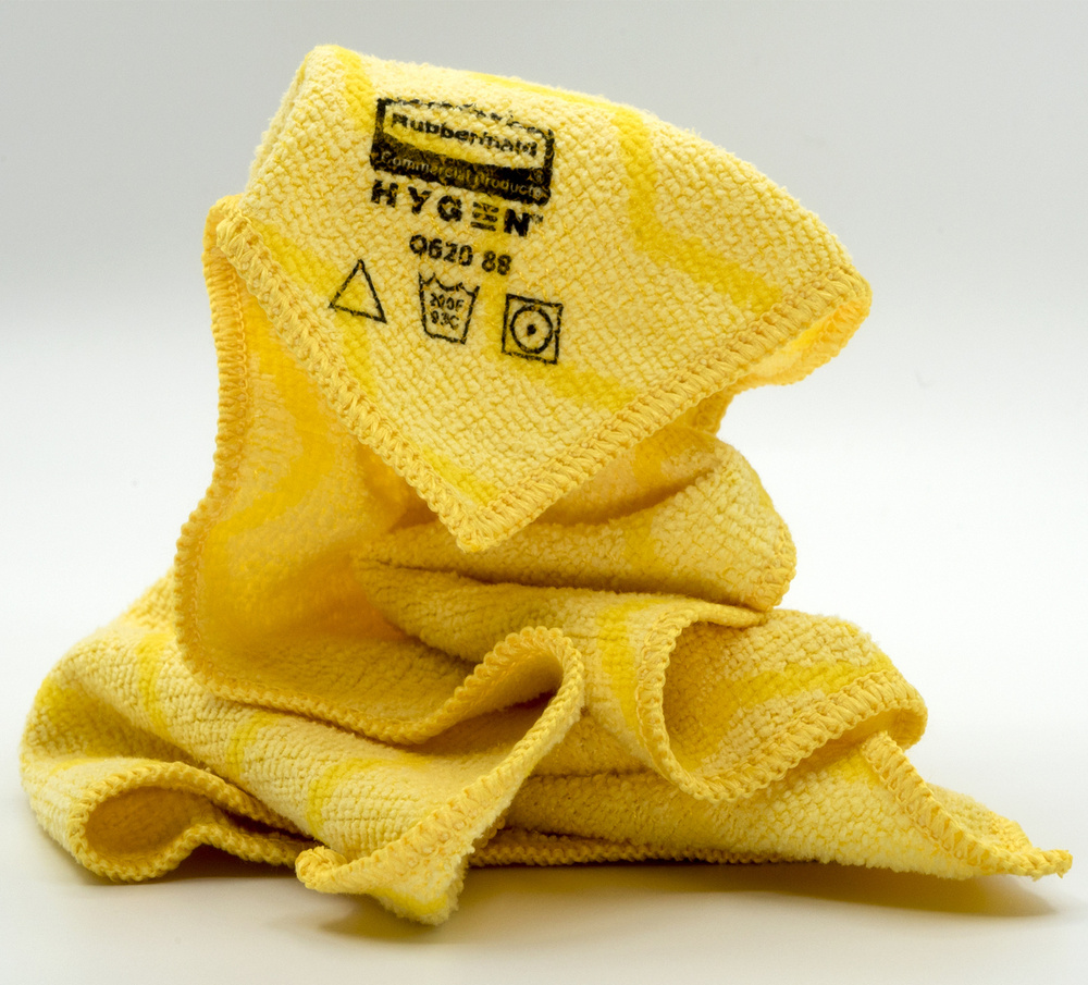 Салфетки для уборки RUBBERMAID, Микроволокно, Микрофибра, 406х406х2 ...