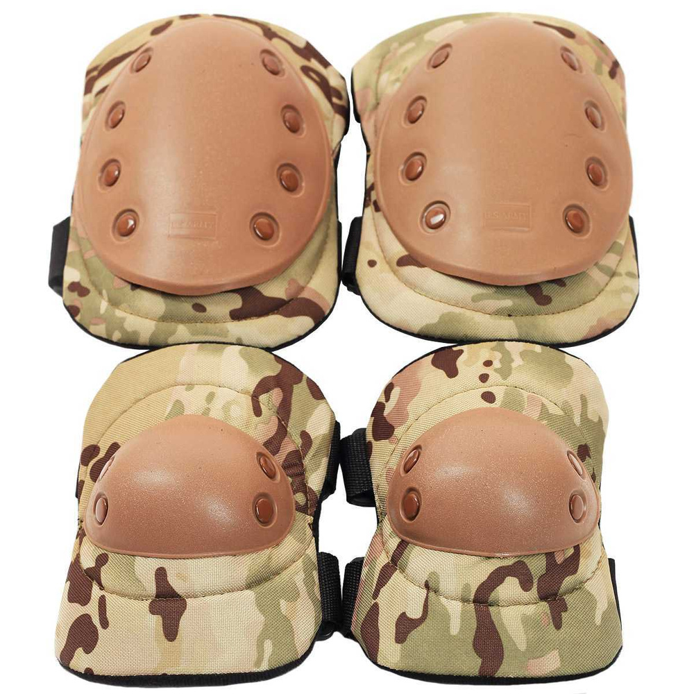 Комплект наколенники и налокотники ЩИТ 659564 цвет камуфляж MTP ...