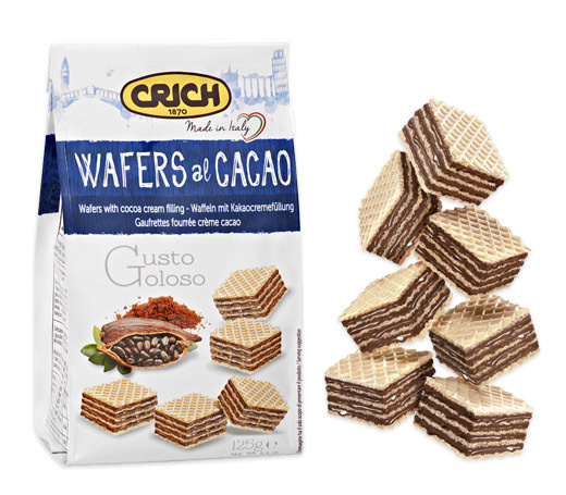 Вафли Crich Wafers with cocoa cream filling с какао-кремовой начинкой, 125г  #1