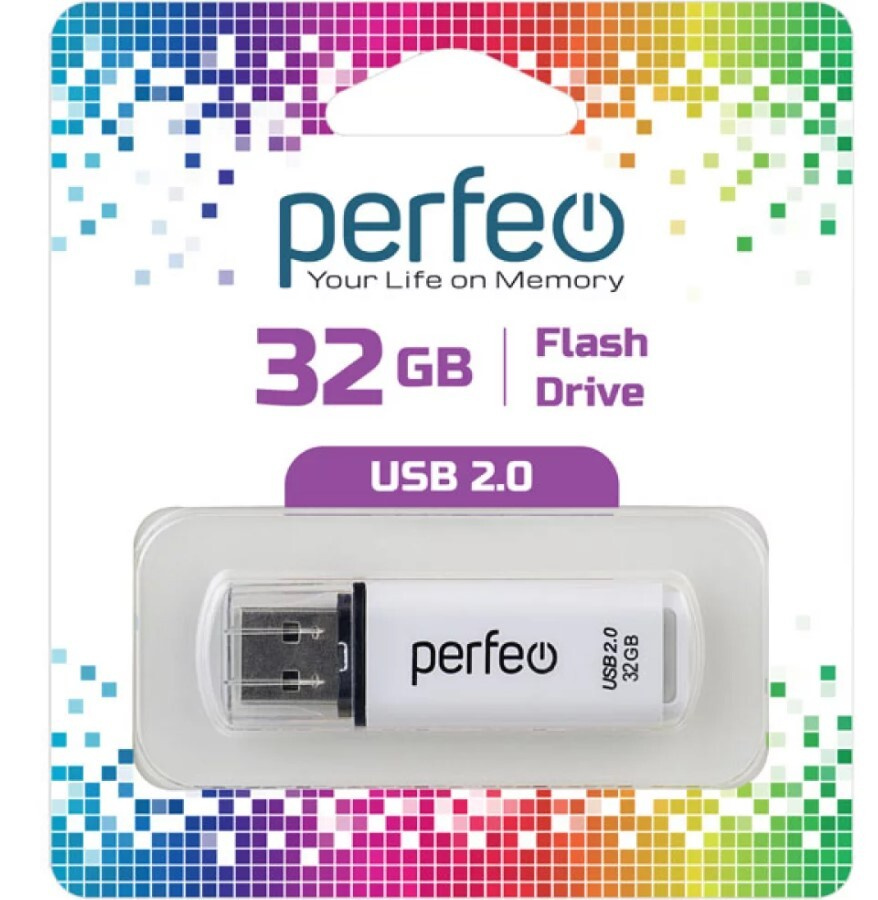 Perfeo USB-флеш-накопитель C13 32 ГБ, белый #1