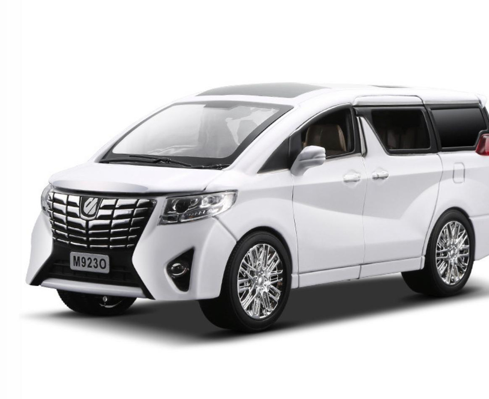 Машинка металлическая XLG 1:24 Toyota Alphard, инерционная, свет, звук,  белая - купить с доставкой по выгодным ценам в интернет-магазине OZON  (282184389)