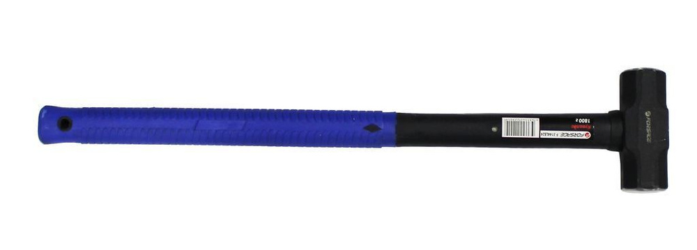 Кувалда с фиберглассовой ручкой и резиновой противоскользящей накладкой (1800г,L-665мм) Forsage F-3144LB24 #1