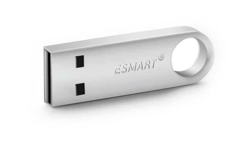 ЭЦП Токен USB ключ ESMART Token USB 64K Metal, серт ФСТЭК, инд упак., серый  #1