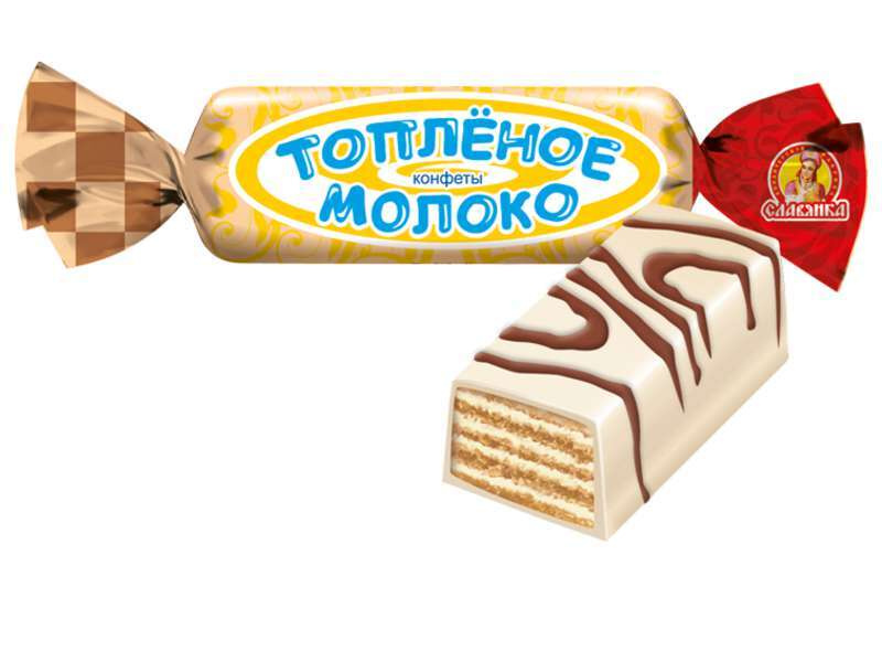 Конфеты вафельные "Топленое молоко" Славянка 1 кг - купить с доставкой ...