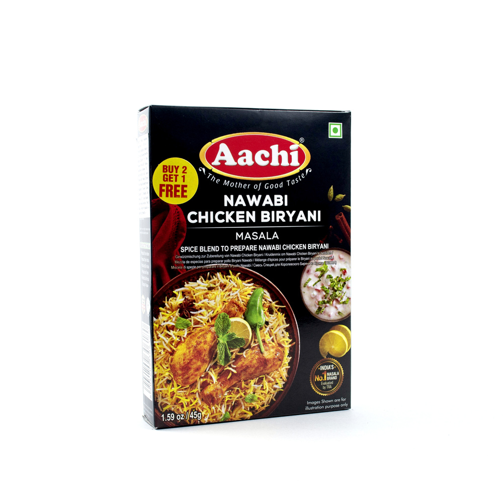 Aachi приправа для плова Бирьяни из Курицы (Nawabi Chicken briyani masala)  45 г