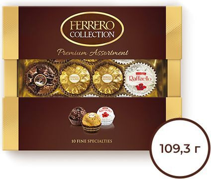 Конфеты шоколадные в коробке Ferrero Collection Miste Waferate, ассорти, 100 г  #1