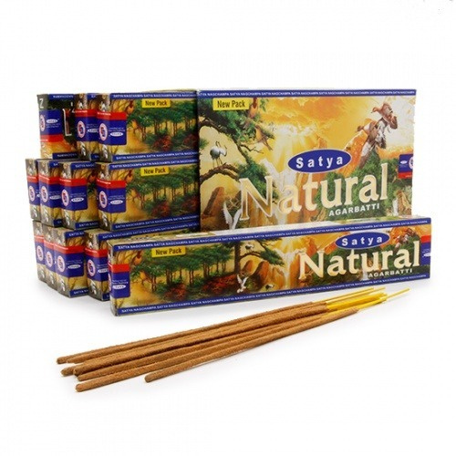Благовония индийские Сатья Натурал (Satya Natural), набор 12 пачек по 15 граммов #1
