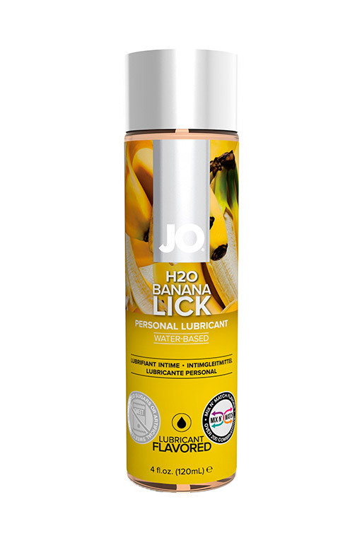 Вкусовой лубрикант Банан / JO Flavored Banana Lick 4 oz - 120 мл. #1