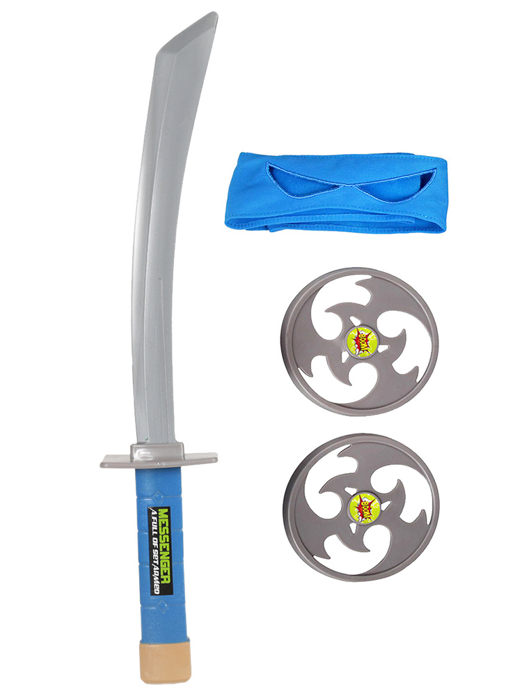 Набор оружия Ниндзя с повязкой 301-2 Леонардо - купить с доставкой по  выгодным ценам в интернет-магазине OZON (701975482)