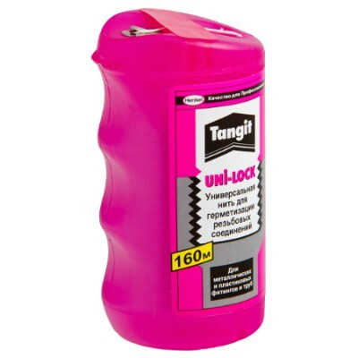 Нить (нитка) сантехническая 100м монтажная Henkel Tangit Uni-Lock ОРИГИНАЛ, для герметизации резьбовых #1