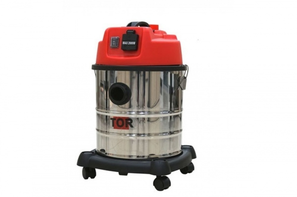 Профессиональный пылесос для сухой и влажной уборки TOR WL092A-20L INOX, с розеткой  #1
