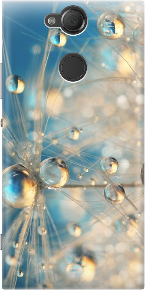 Силиконовый чехол Одуванчик в капельках на Sony Xperia XA2 / Сони ...