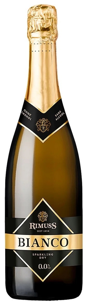 Шампанское Rimuss (Римусс) Bianco (Бьянко) безалкогольное полусухое, 750 мл  #1
