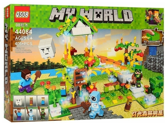 Конструктор QS08 My World 44084 Волшебный лес / Аналог лего Lego ...