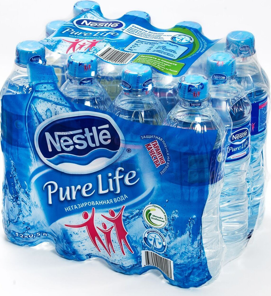 Вода Nestle Pure Life (Нестле пюр Лайф), негазированная 0,5л х 12шт  #1