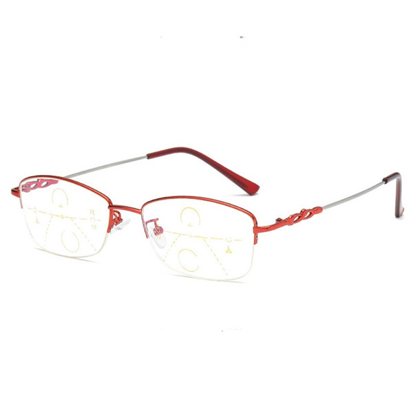 Многофокусные прогрессивные очки для чтения синяя оправа для женщин ...