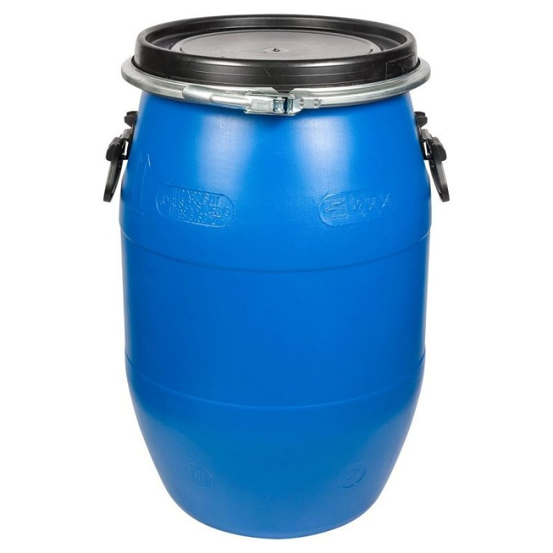 Синяя пластиковая бочка / 65 литров /, Пластик - купить по низкой цене ...