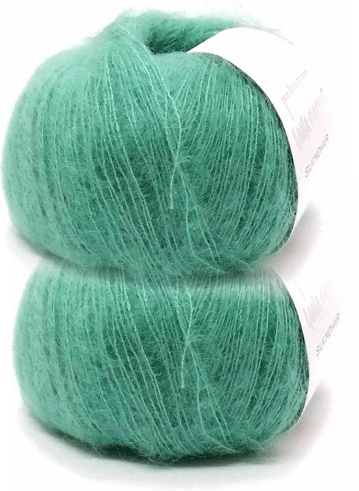 Пряжа Lana Gatto Silk Mohair 2 мотка / Лана Гатто Силк Мохер 25гр/212м Цвет 9375  #1