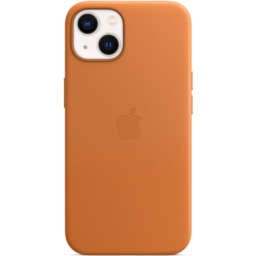 orange iphone leather case