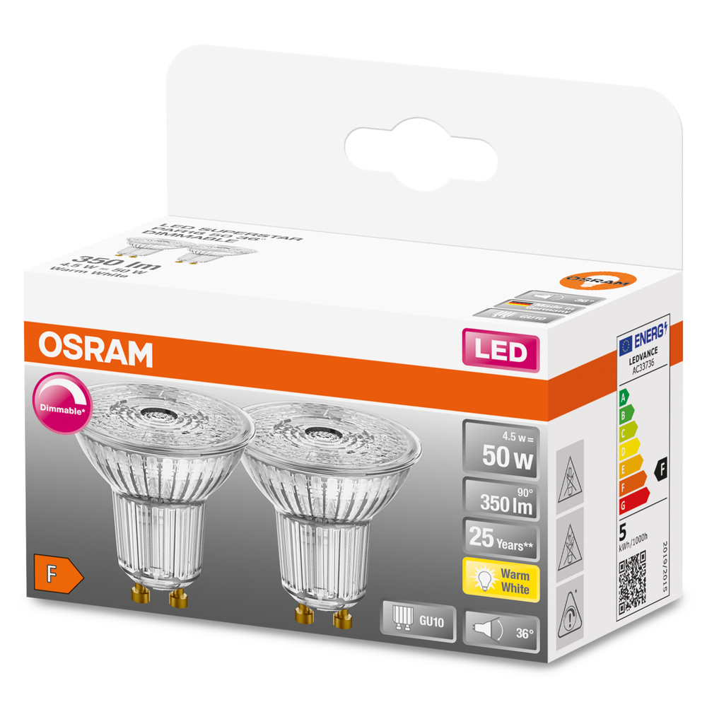 osram led 50w gu10 dimmable