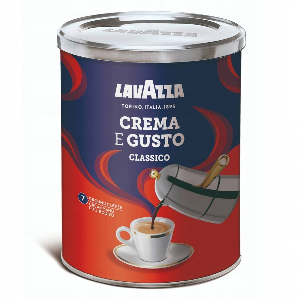 Кофе молотый Lavazza Crema e Gusto в жестяной банке, 250 г
 #1