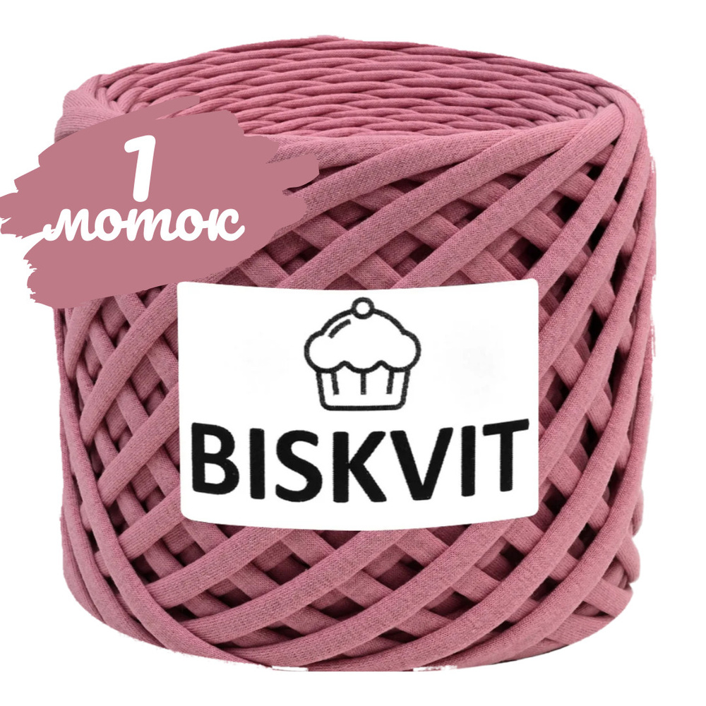 Трикотажная пряжа Biskvit  афины, 100м., лицевая, (бисквит) #1