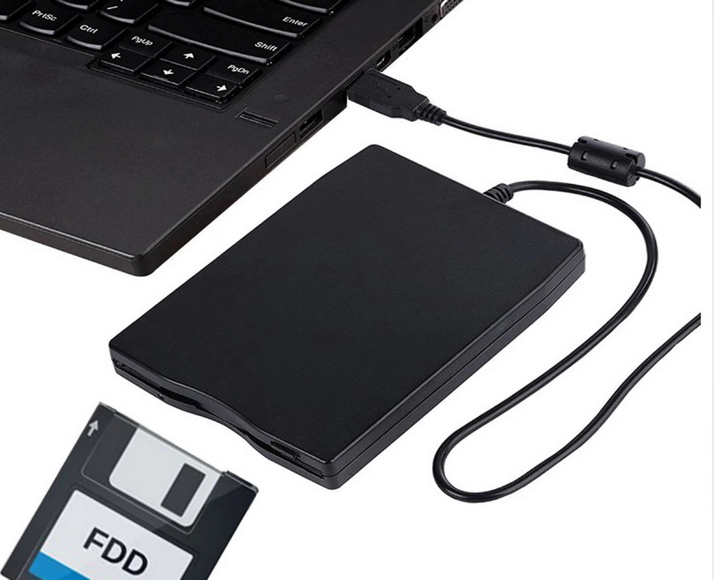 Внешний портативный ФЛОППИ дисковод FDD для дискет 1.44 Мб 3,5" USB 2.0 ...