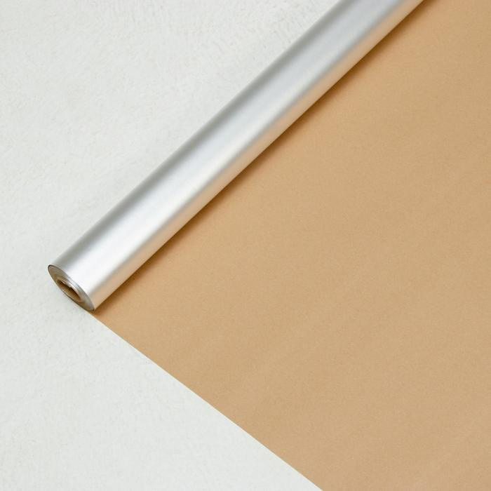 Алюминиевая фольга на крафт-бумаге (18м2 в рулоне) #1