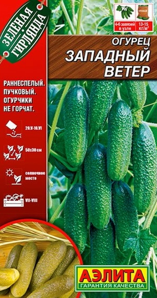 Семена Огурец Западный Ветер F1 (10 семян) - Аэлита #1