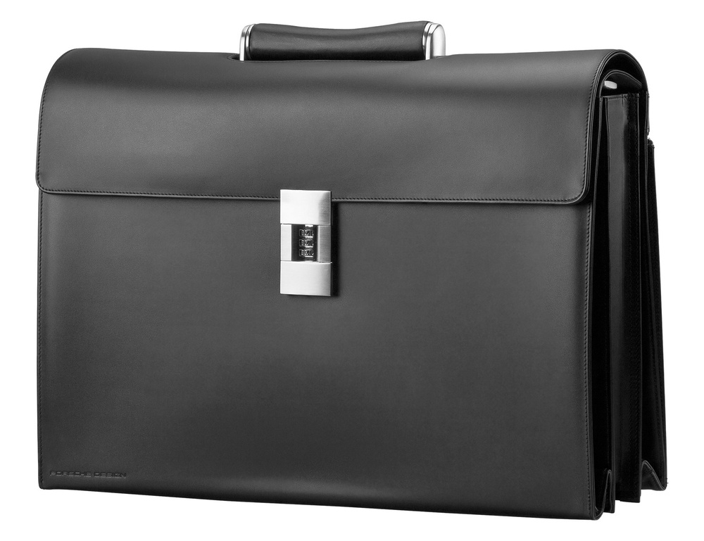 Портфель мужской Porsche Design French Classic Black Briefcase S, 6х41 см.