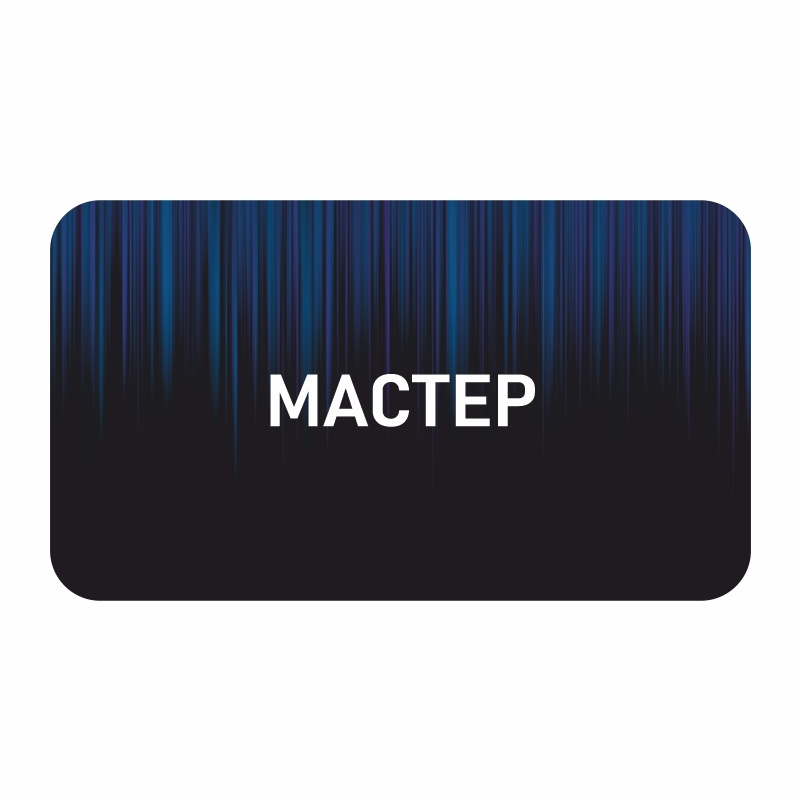 Бейдж "Мастер" 70х40 мм 1 шт горизонтальный / бейджи / бейджики на магните / бейджик магнитный / пластиковый #1