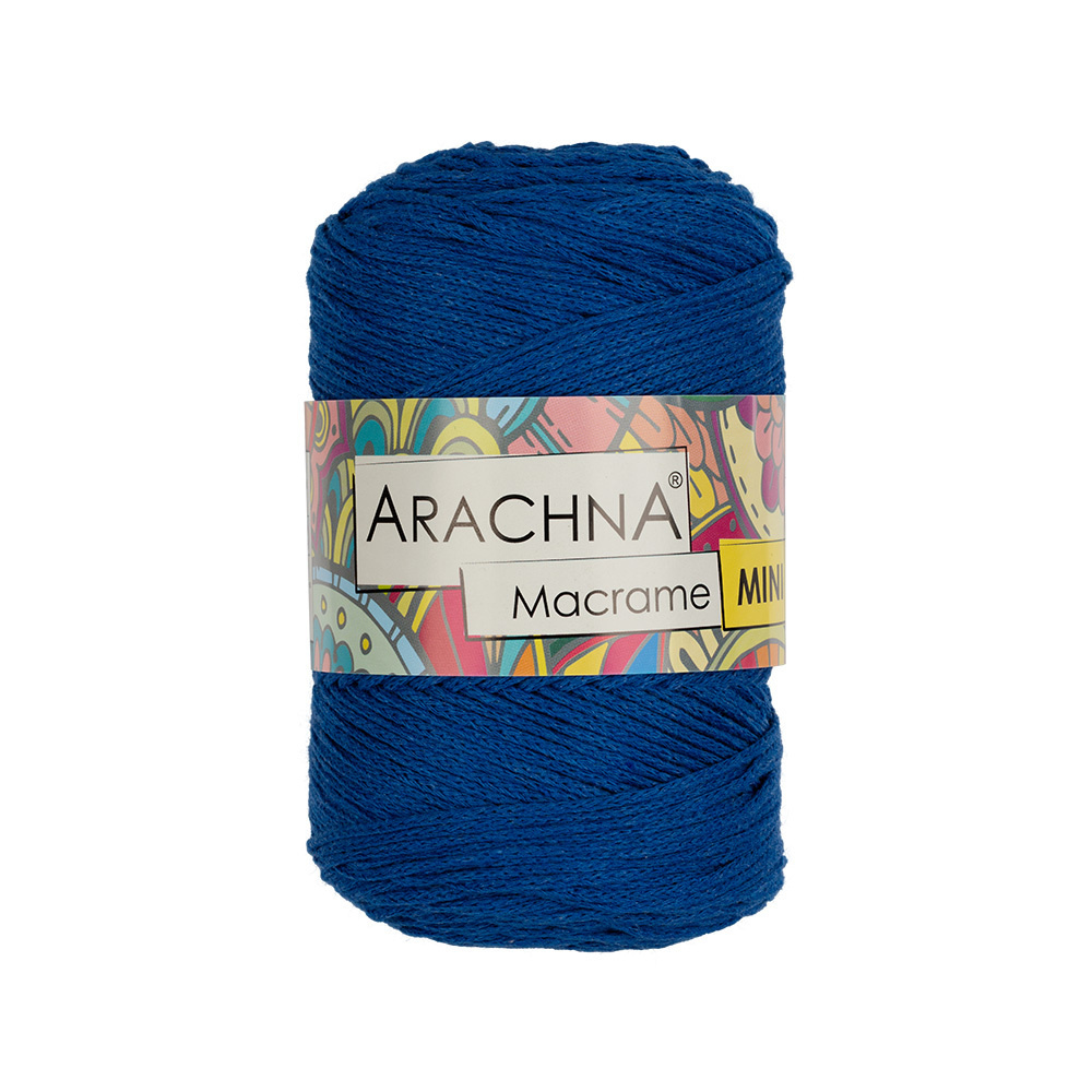 Пряжа Arachna "Macrame Mini" 80% хлопок, 20% полиэстер 4 шт. х 250 г 200 м №11 синий  #1