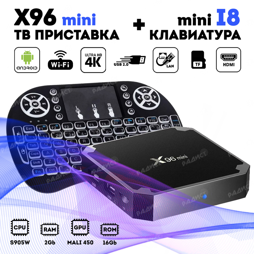 Медиаплеер Vontar X96 mini, HDMI, USB, черный, Android купить по низкой цене с доставкой в интернет-магазине OZON (294990828)
