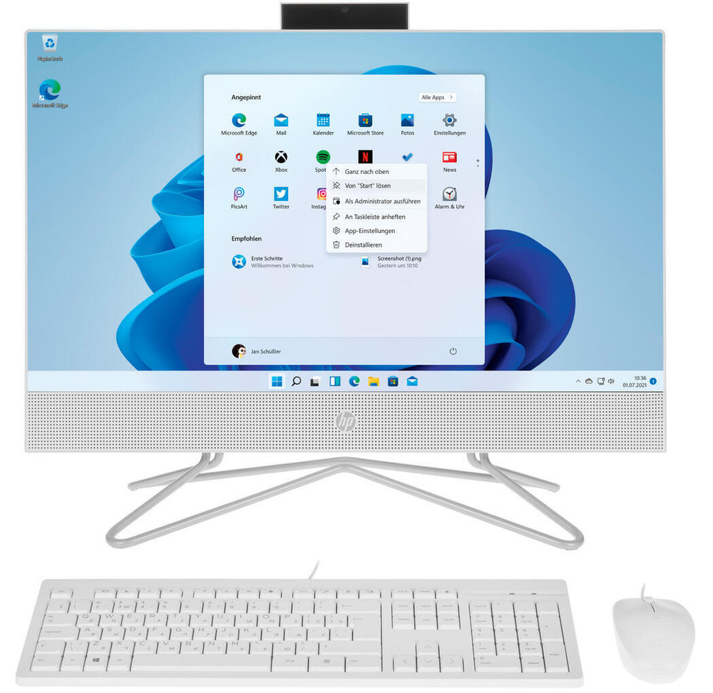 Моноблок 23,8" HP 24-df1056ur (58J79EA), - купить по выгодной цене в ...