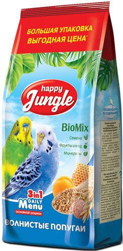 Happy Jungle Корм сухой J120, 900г #1