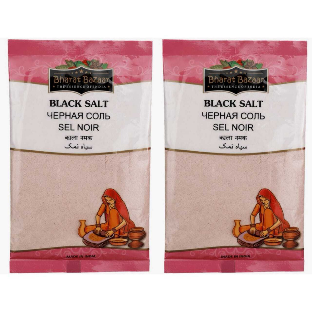 Соль Bharat Bazaar черная, 100 гр, 2 шт #1