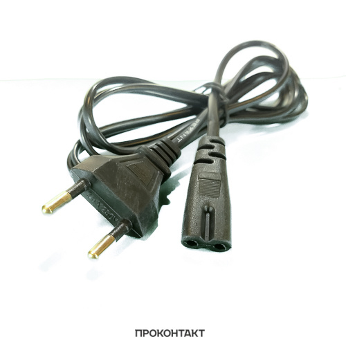 Кабель ПРОКОНТАКТ IEC-C7 сетевой 2x0.5мм² 1.8 метра Черный - купить по ...