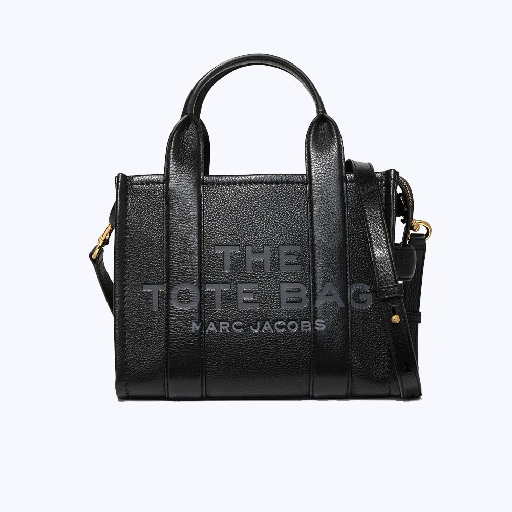 MARC JACOBS THE LEATHER SMALL TOTE BAG BLACK OZON 875415368