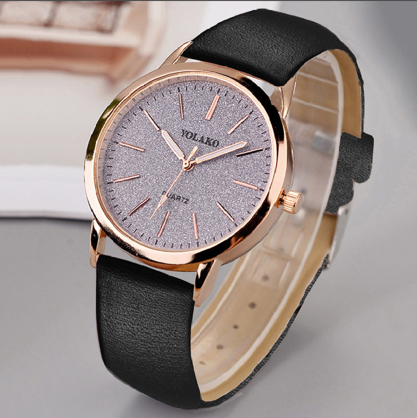 Кварцевые часы с кожаным ремешком / часы женские - купить с доставкой по выгодным ценам в интернет-магазине OZON (644094261)
