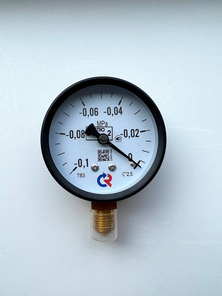 Вакуумметр для измерения давления ТВ-310Р (-0,1 до 0 Мпа) резьба G1/4, класс точности 2,5 / Диаметр 63 #1
