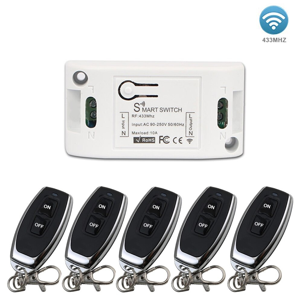 RF 433 МГц Универсальный комплект реле дистанционного управления ...