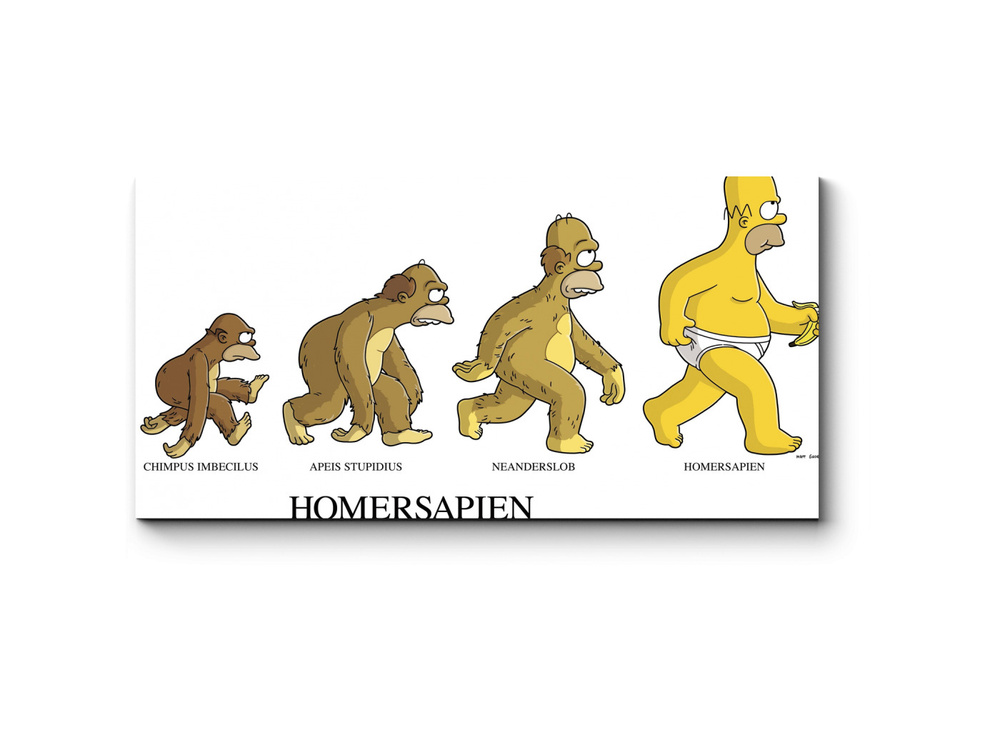 Модульная картина Эволюция Гомера - купить по выгодной цене в интернет ...