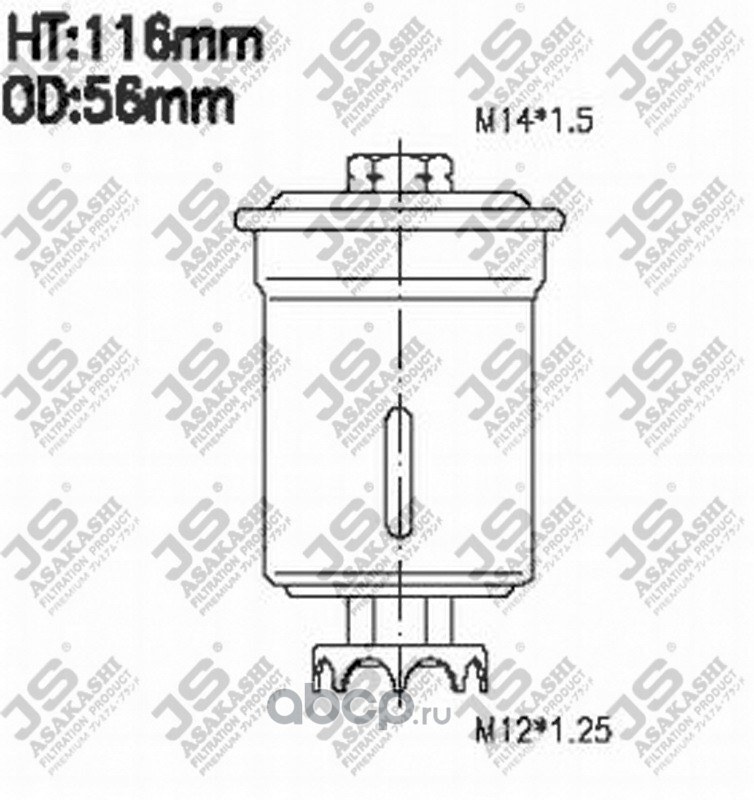 Фильтр топливный JS ASAKASHI FS6002U #1