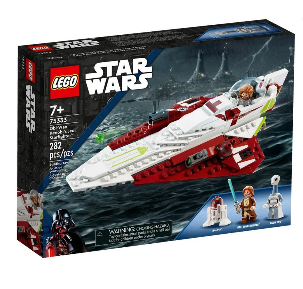 Лего Star Wars серия, LEGO Конструктор, лего 75333 Obi-Wan Kenobis Jedi  Starfighter, Игрушки Lego для мальчиков и девочек