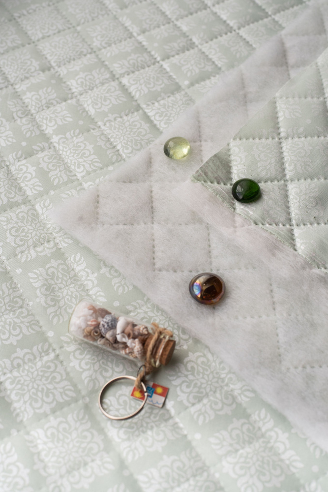 Ткань стеганая на синтепоне, ткань для шитья 200х220/1221 - купить с ...