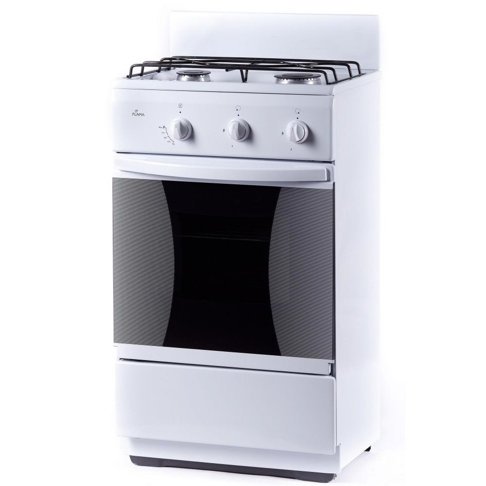 Газовая плита Flama CK 2201 W белый купить c доставкой на OZON по ...