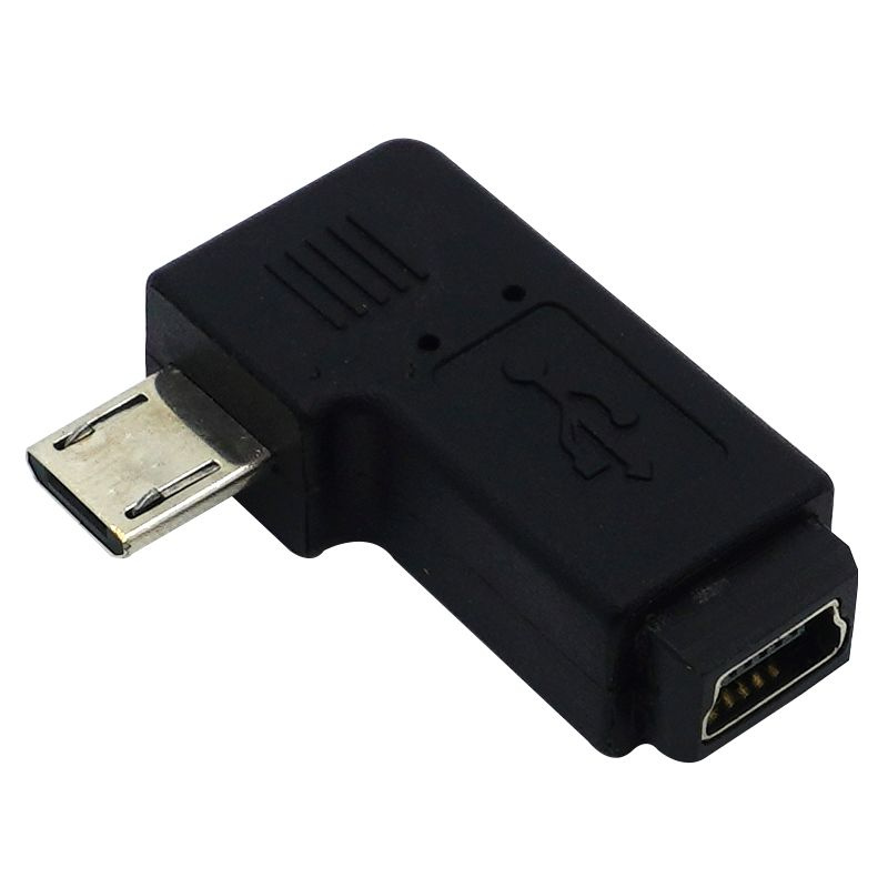 Переходник Mini USB - Micro USB Левый. Адаптер для регистратора ...