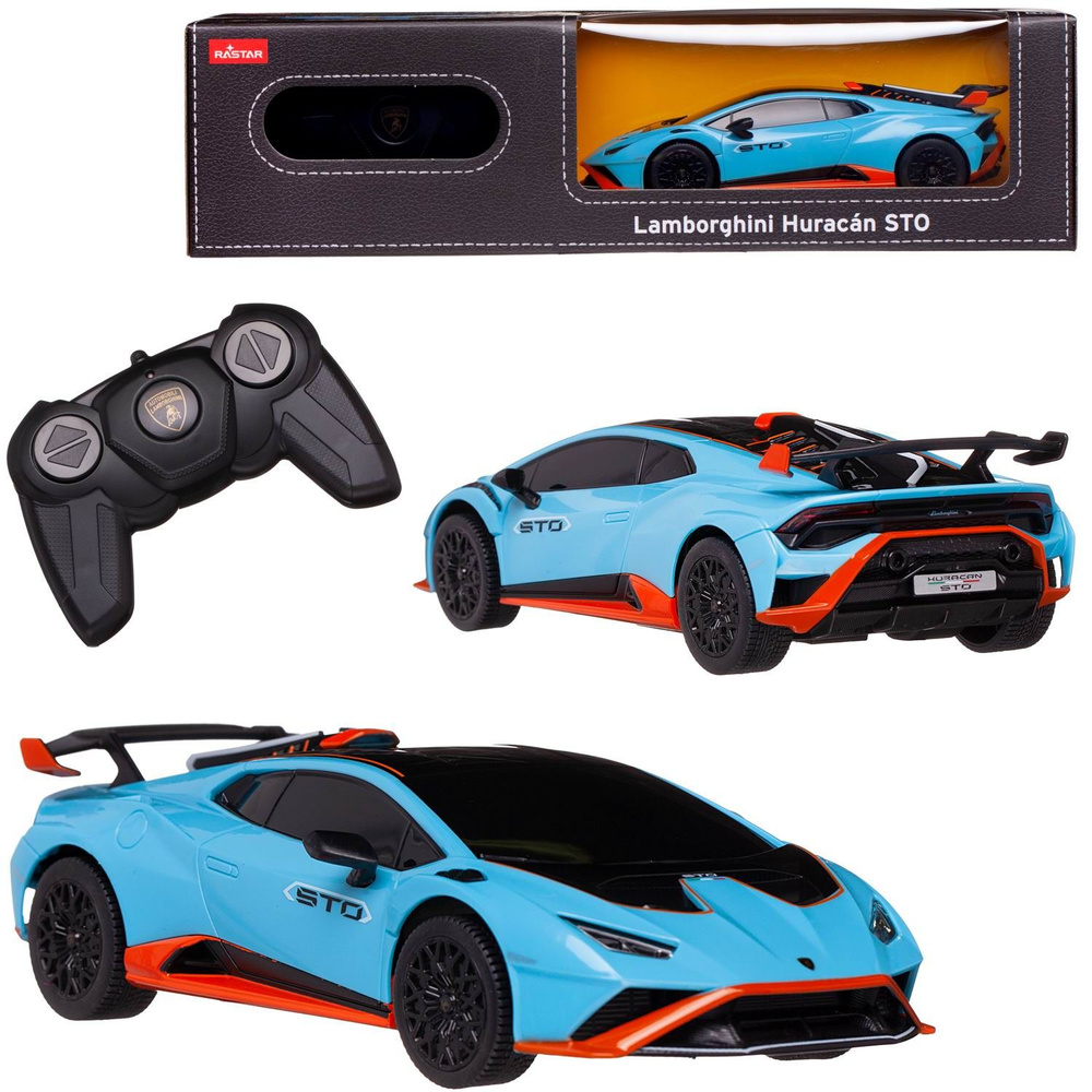 Машина р/у 1:24 Lamborghini Huracan STO голубой, 2,4G - купить с доставкой  по выгодным ценам в интернет-магазине OZON (1335042500)