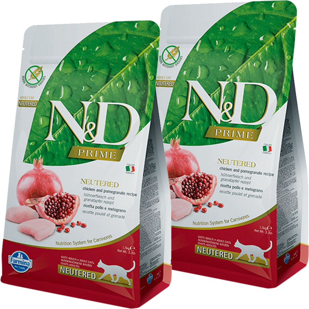 FARMINA CAT N&D PRIME CHICKEN & POMEGRANATE беззерновой для взрослых ...