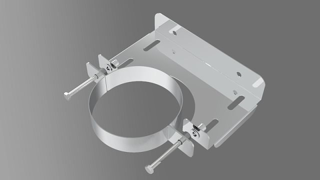 Кронштейн стеновой, универсальный, 200, AISI 430/0,8мм, Е 50мм #1